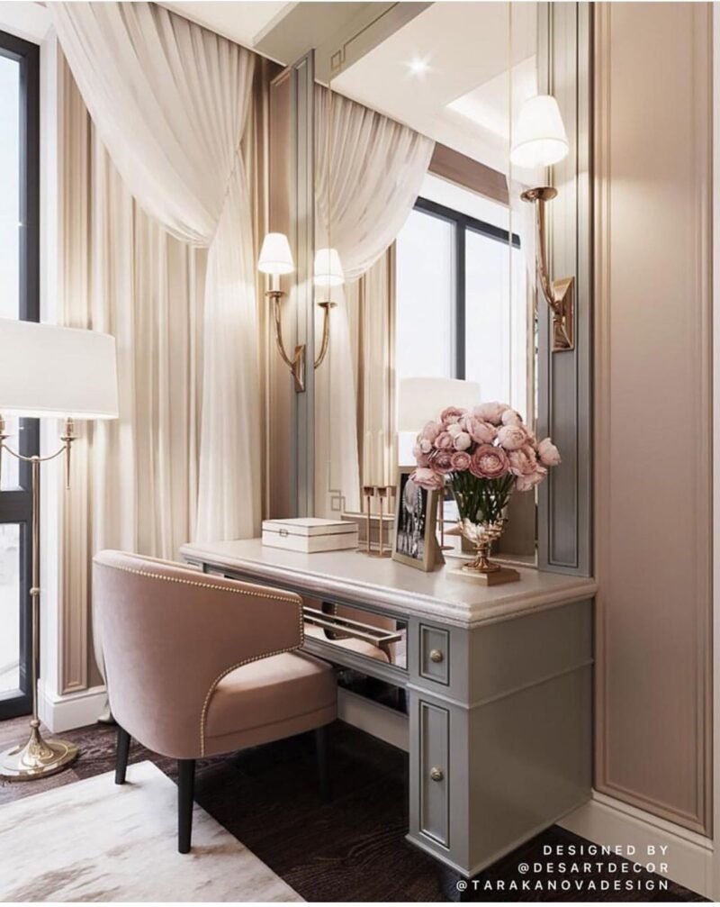 15 Stunning Makeup Vanity Ideas to Elevate your Glam - THE CHIC QUOTA