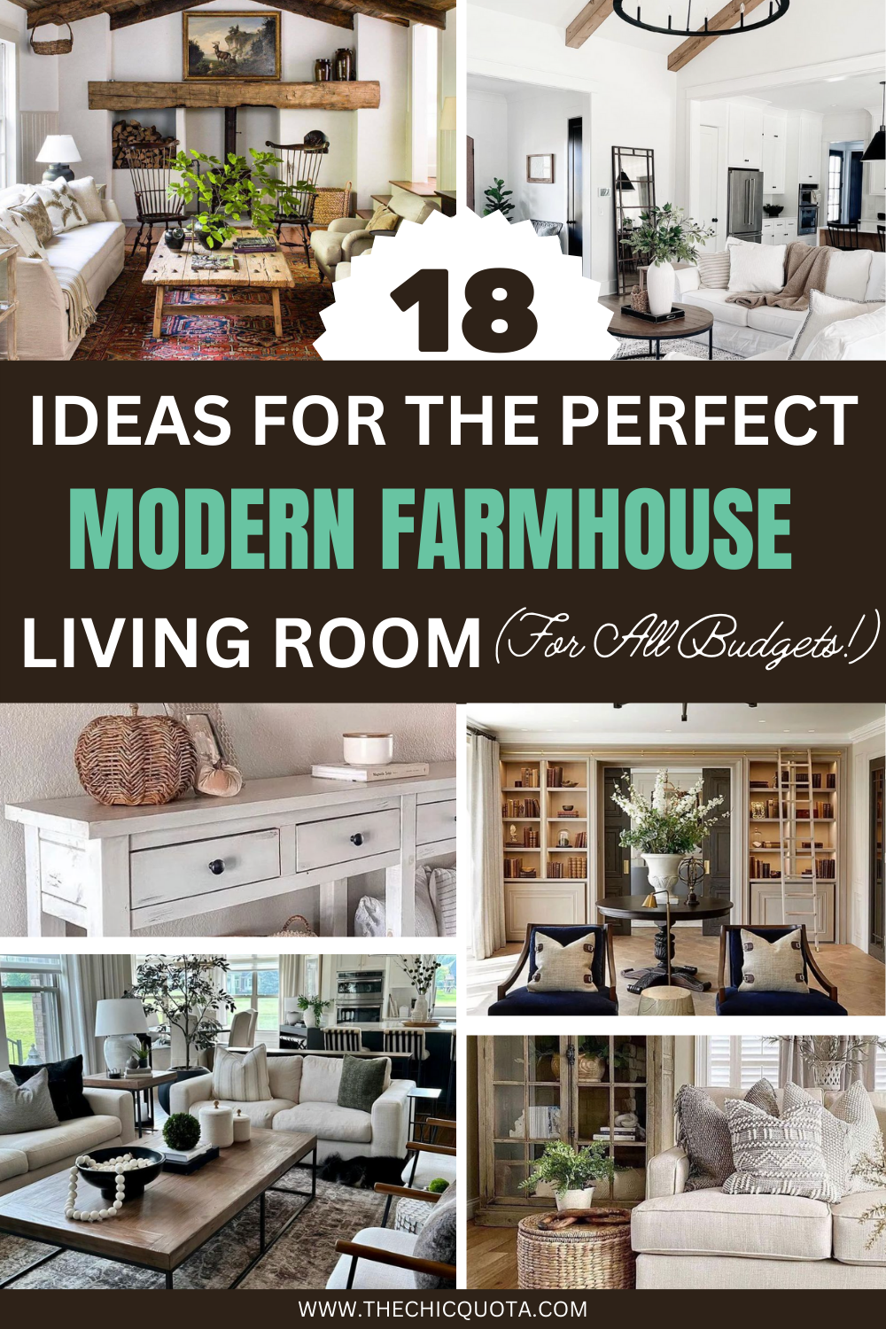 How To Design The Perfect Modern Farmhouse Living Room (18 Ideas For ...