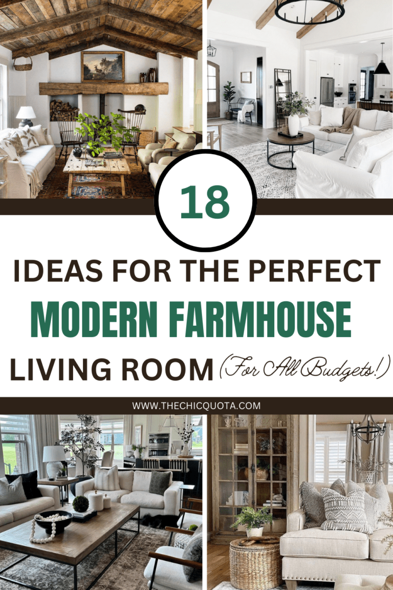 How To Design The Perfect Modern Farmhouse Living Room (18 Ideas For ...