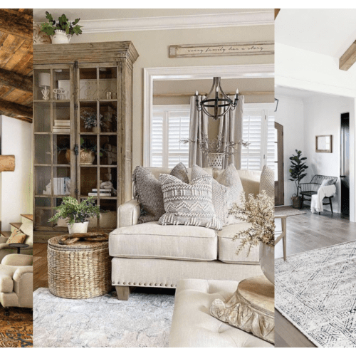 modern farmhouse living room