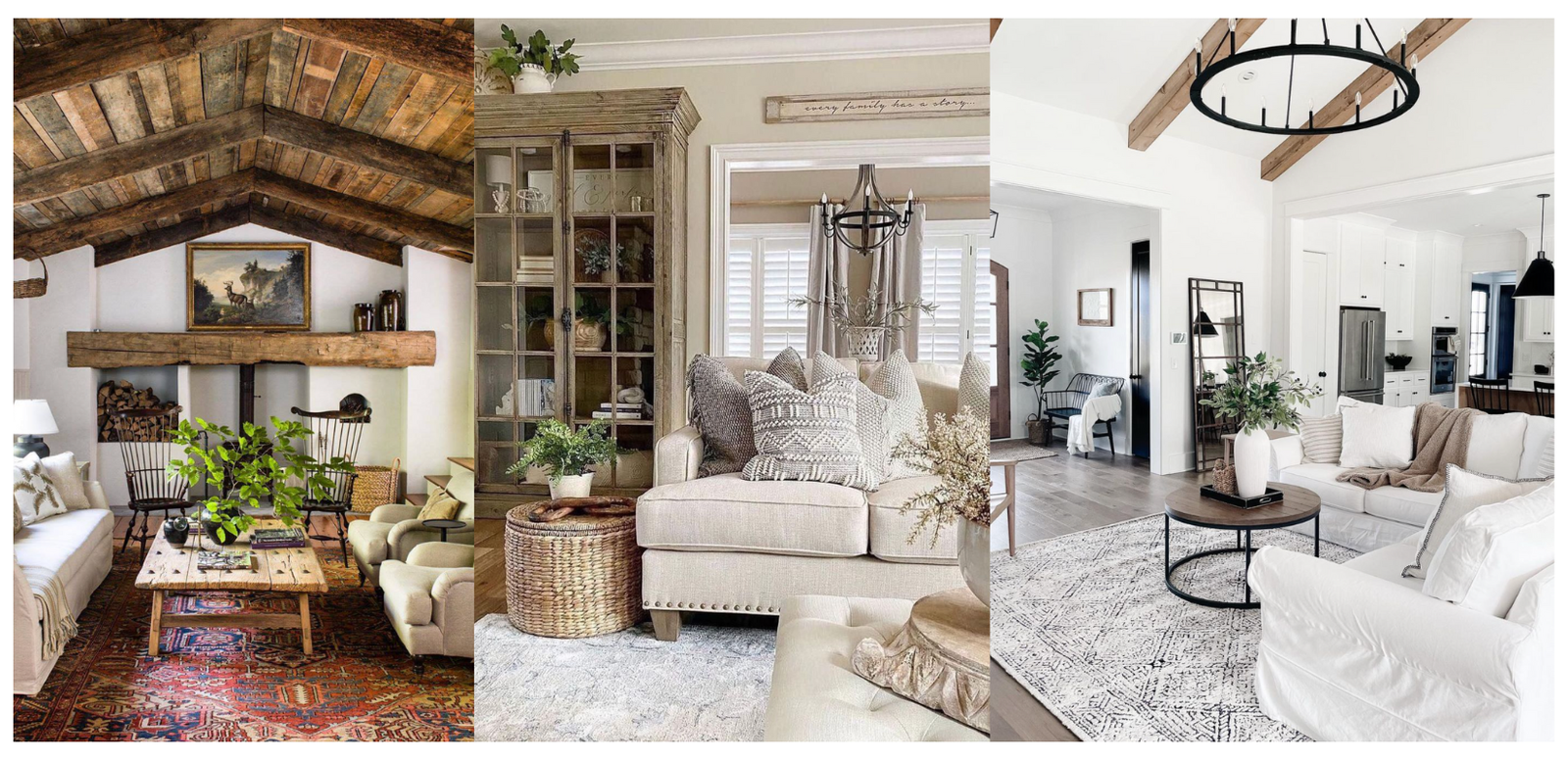 modern farmhouse living room