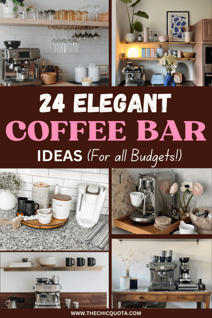 collection of coffee bar ideas for inspiration