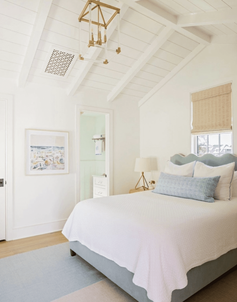 Girly, modern approach to beach-inspired decor