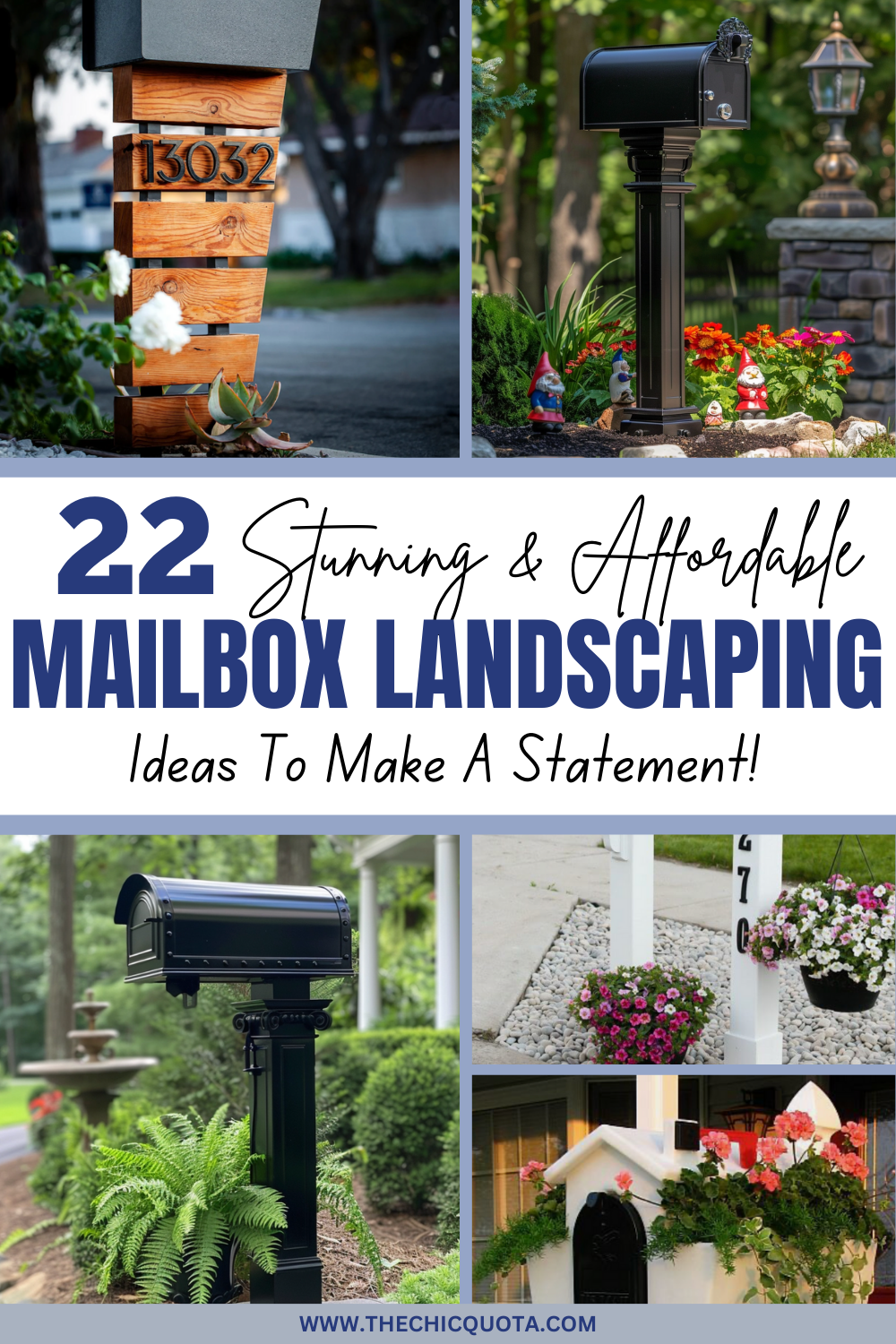 Pinterest Mailboxes Mailbox Ideas: How To Elevate your Curb Appeal (22 Ways) - THE CHIC QUOTA