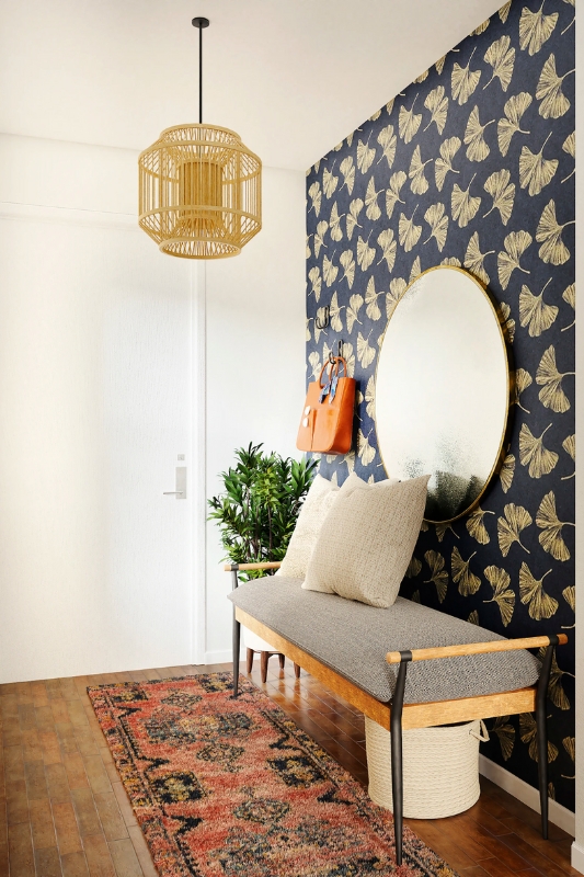 farmhouse entryway table decor