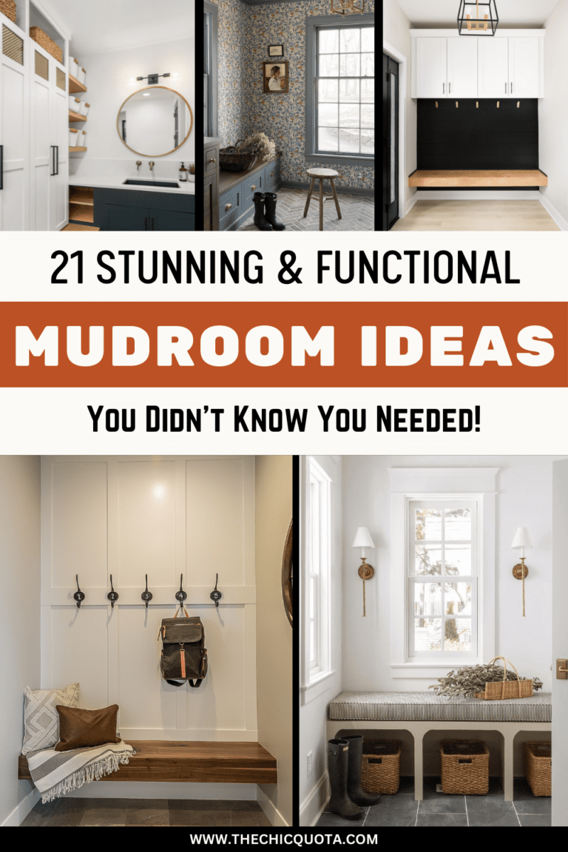 21 Mudroom Ideas To Create a Functional and Beautiful Space - THE CHIC ...