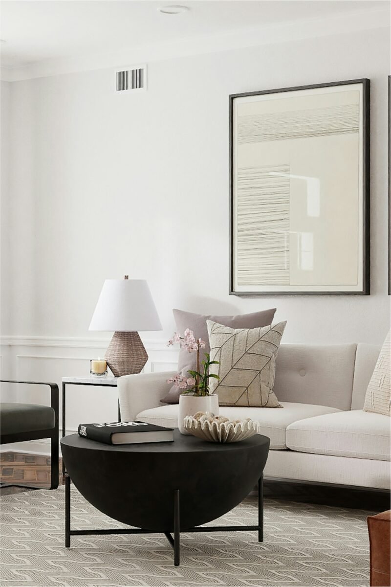 View of 29 Organic Living Room Ideas That Bring Nature Indoors