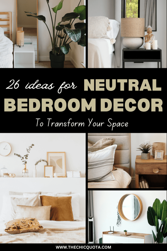 neutral bedroom decor