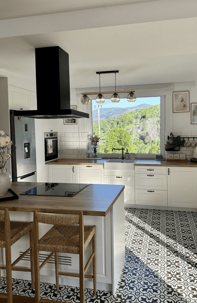 rustic kitchen island