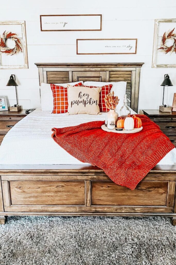 fall bedroom decor cozy