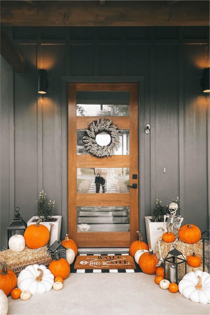 fall front porch decor