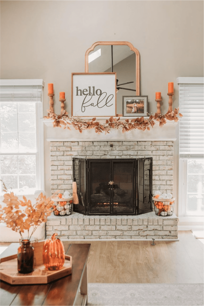 fall mantle decor