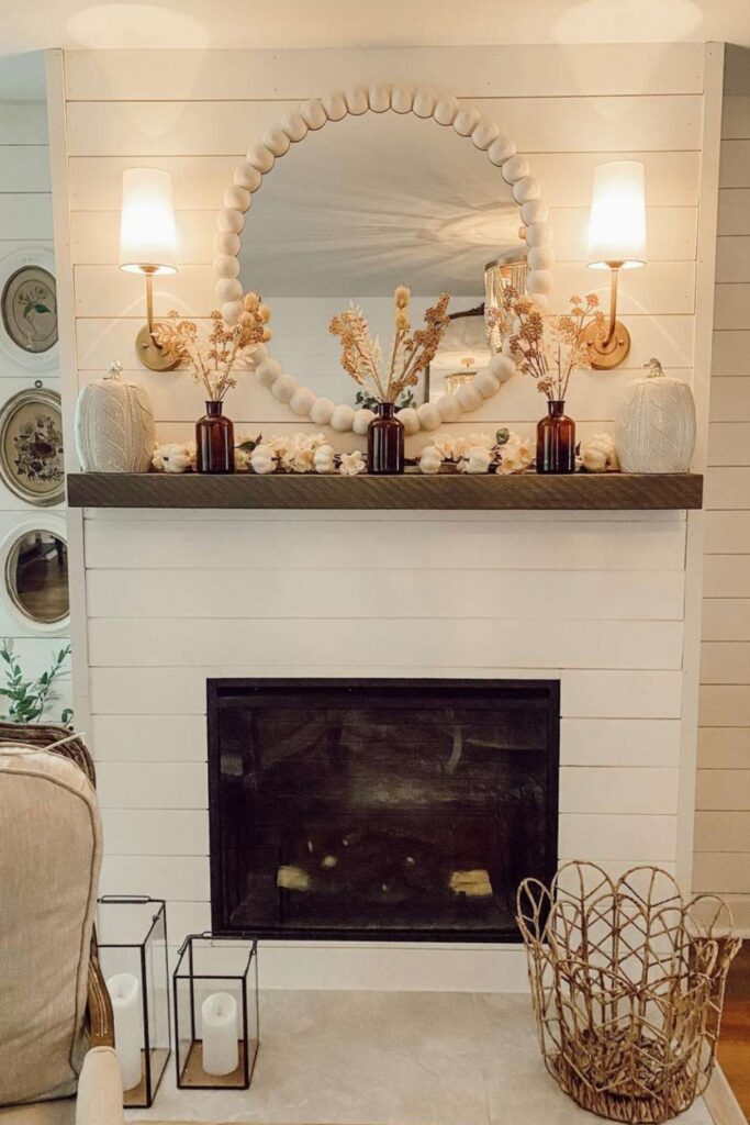 fall mantle decor diy