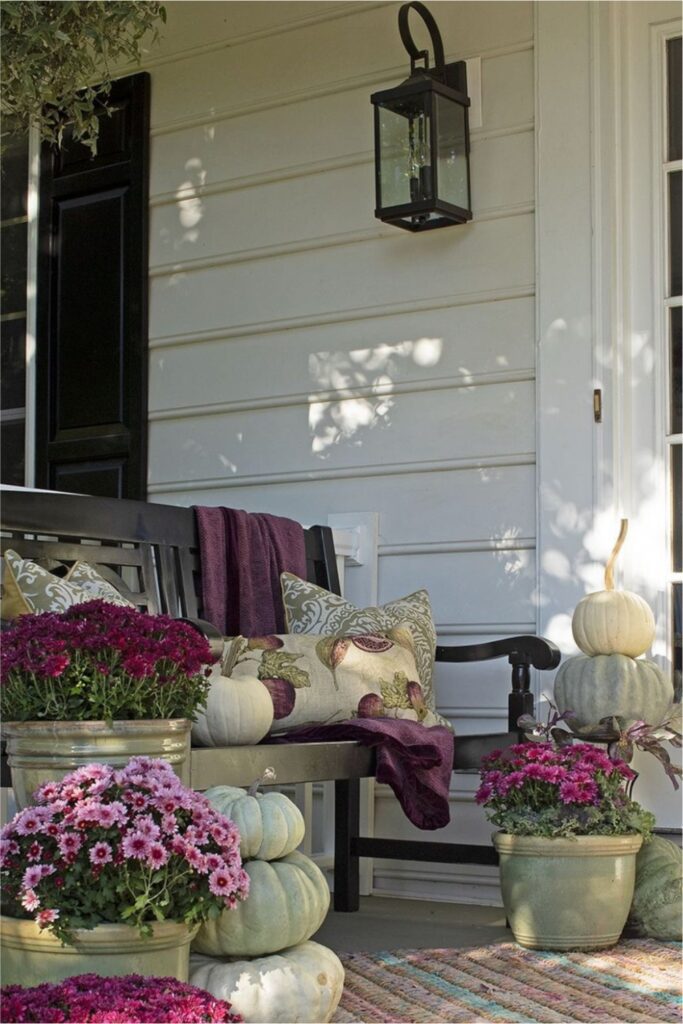 fall porch decorating ideas farmhouse