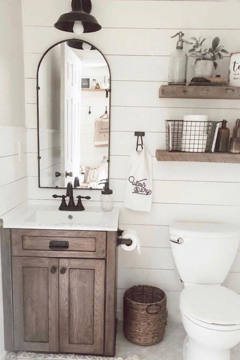 19 Stunning Half Bathroom Ideas You'll Want To Copy Now - The Chic Quota