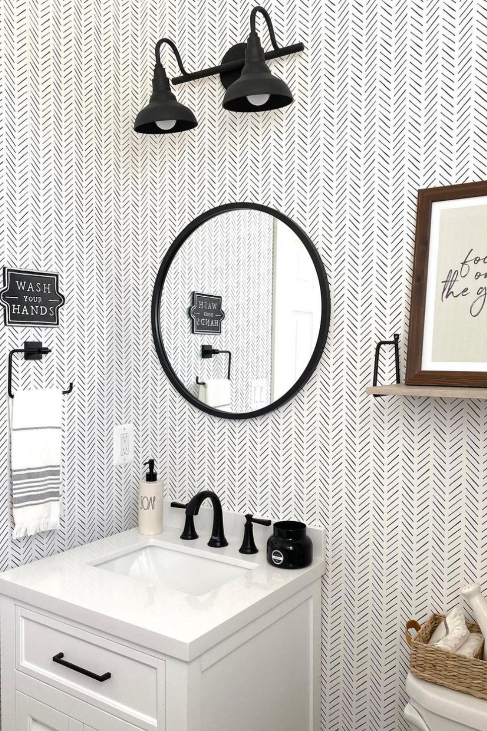 19 Stunning Half Bathroom Ideas You'll Want To Copy Now - The Chic Quota