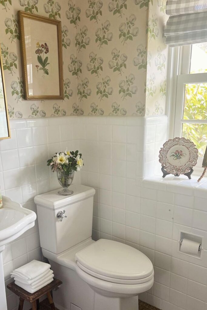 half bathroom makeover