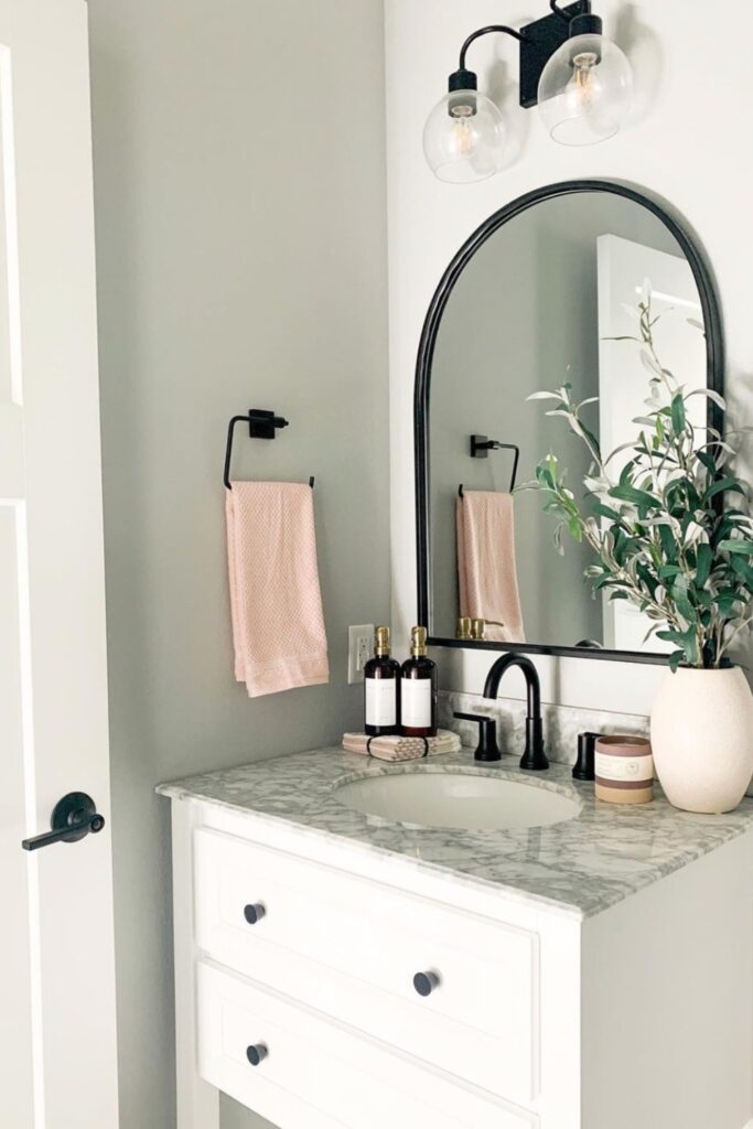 half bathroom storage ideas