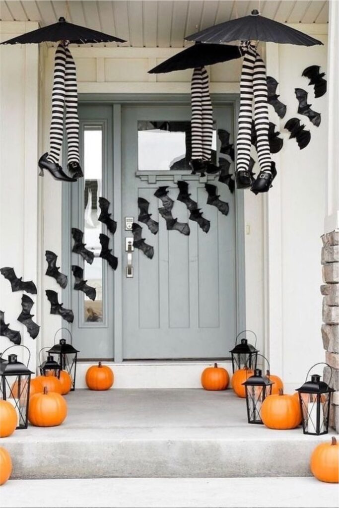 halloween door decor