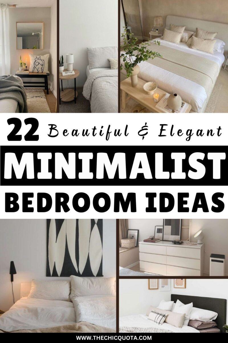 Minimalist Bedroom: 22 Ideas To Copy Now For A Modern Space - THE CHIC ...