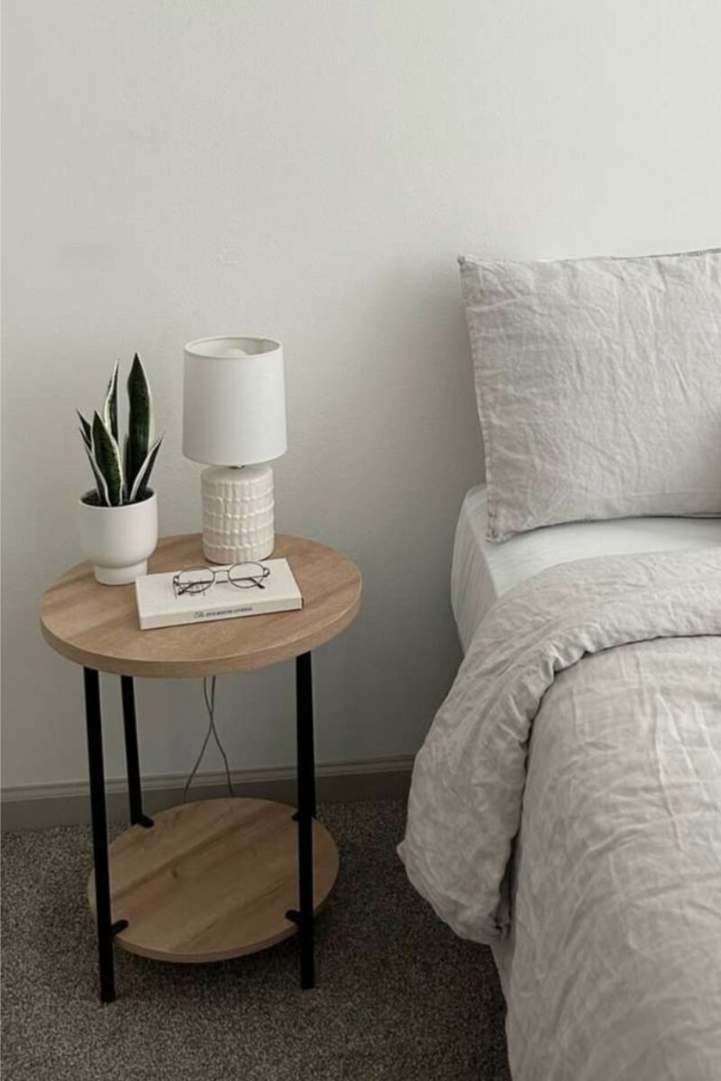 gaomon Wood Bed Frame,Platform Nature Bed with Strong Wooden Slats,No ...