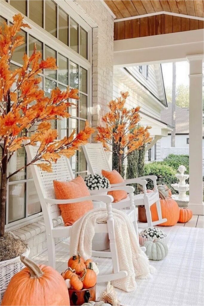 outdoor fall porch decor