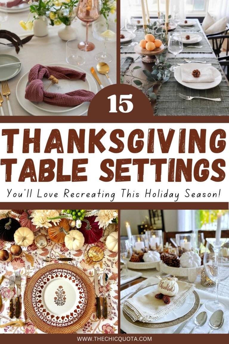 Thanksgiving Table Settings: 15 Amazing Ideas You'll Love To Recreate ...