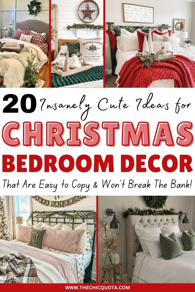 christmas bedroom decor