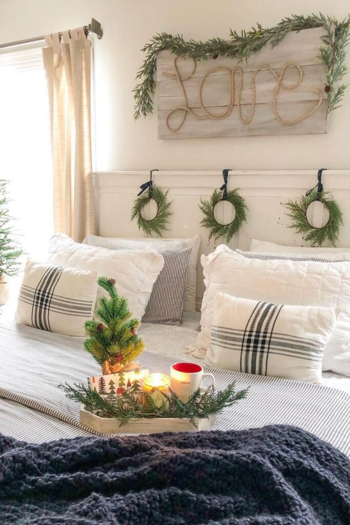 christmas bedroom decor cozy