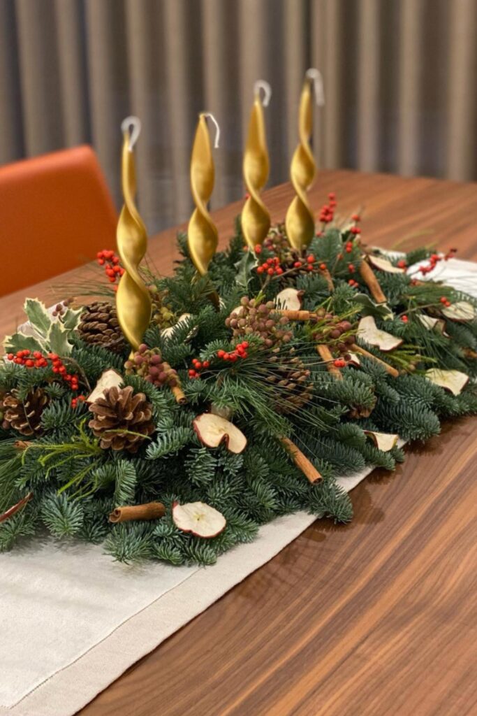 christmas centerpiece ideas for round table