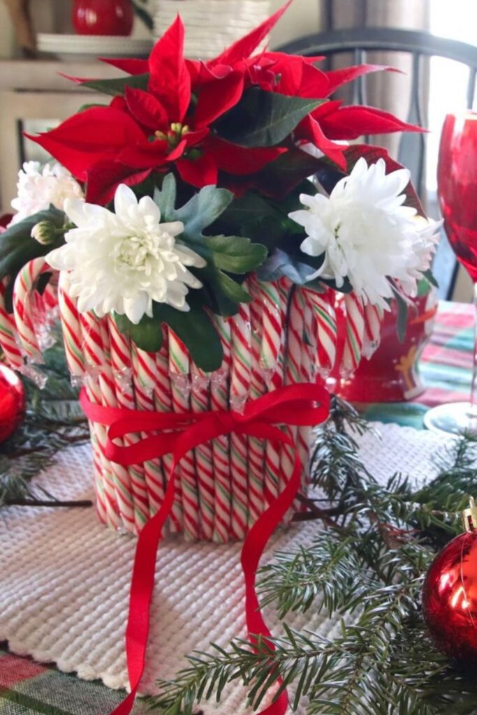 christmas centerpieces diy greenery