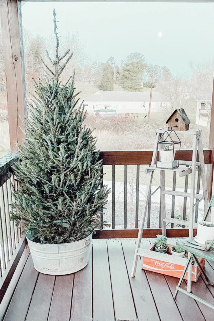 christmas front porch decor diy