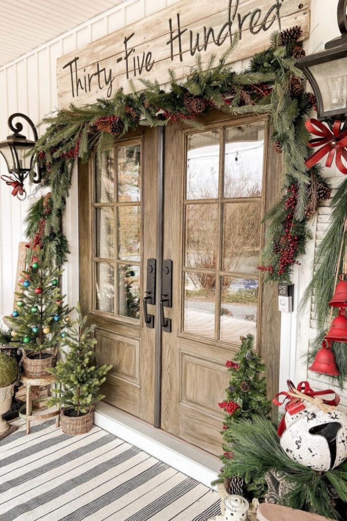 christmas front porch diy