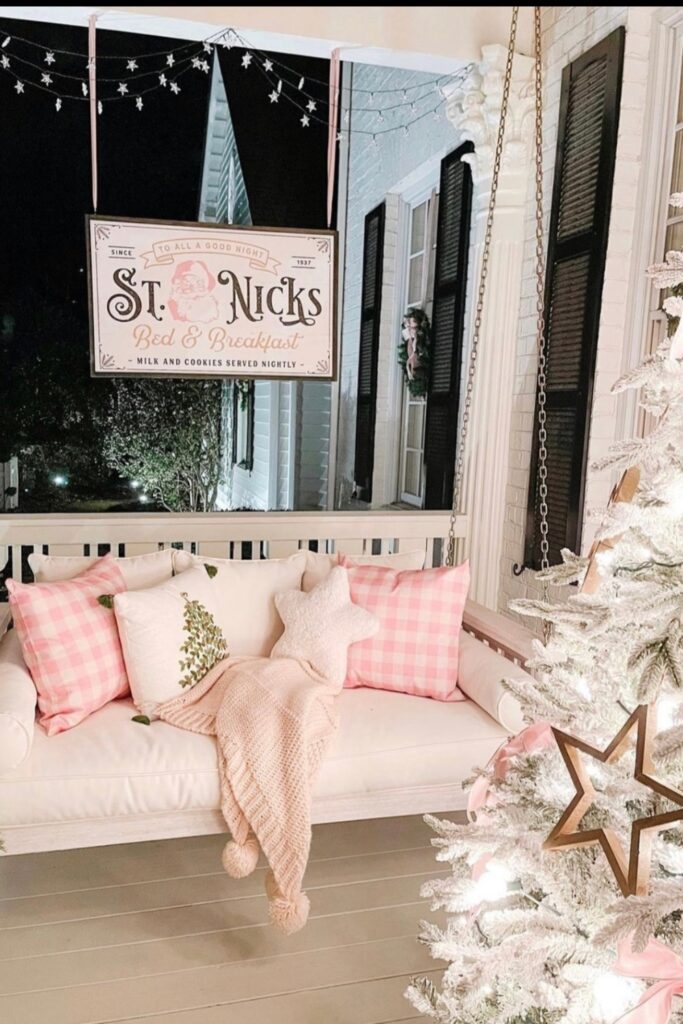 christmas front porch sign