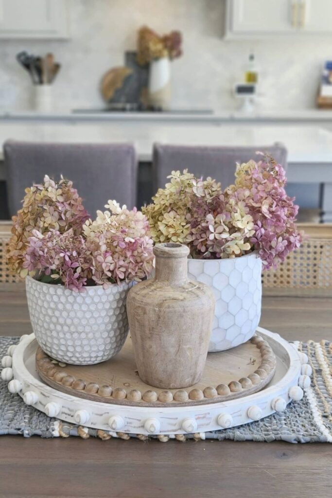 fall table centerpieces dough bowl