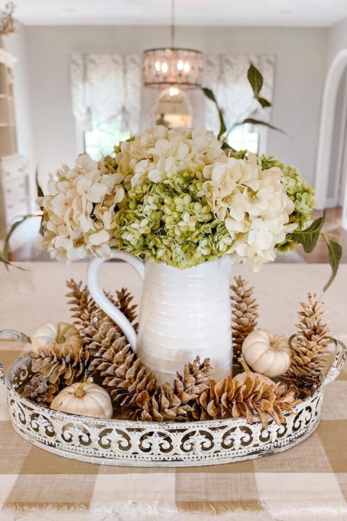 fall table centerpieces farmhouse