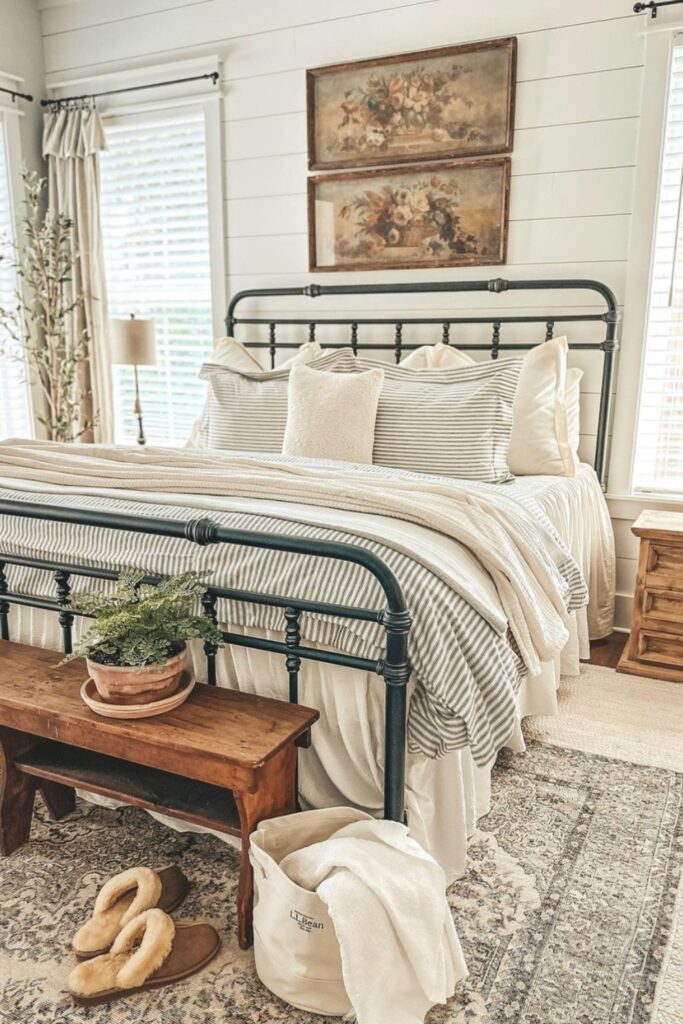 farmhouse style bedroom