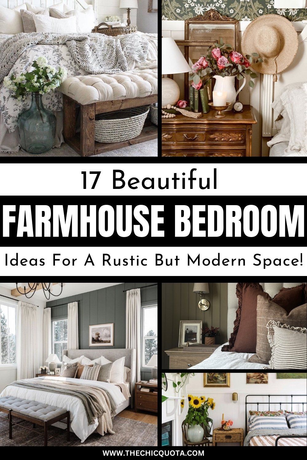 Farmhouse Bedroom: How To Embrace Rustic Elegance (17 Ideas) - THE CHIC ...