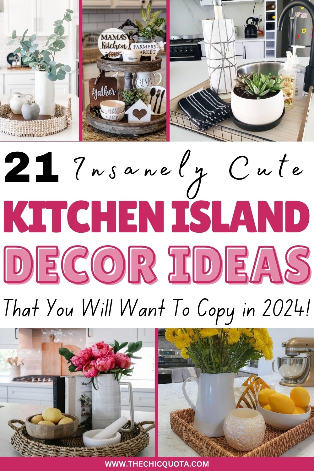 Kitchen Island Decor: 21 Creative Ideas That Look Great - The Chic Quota