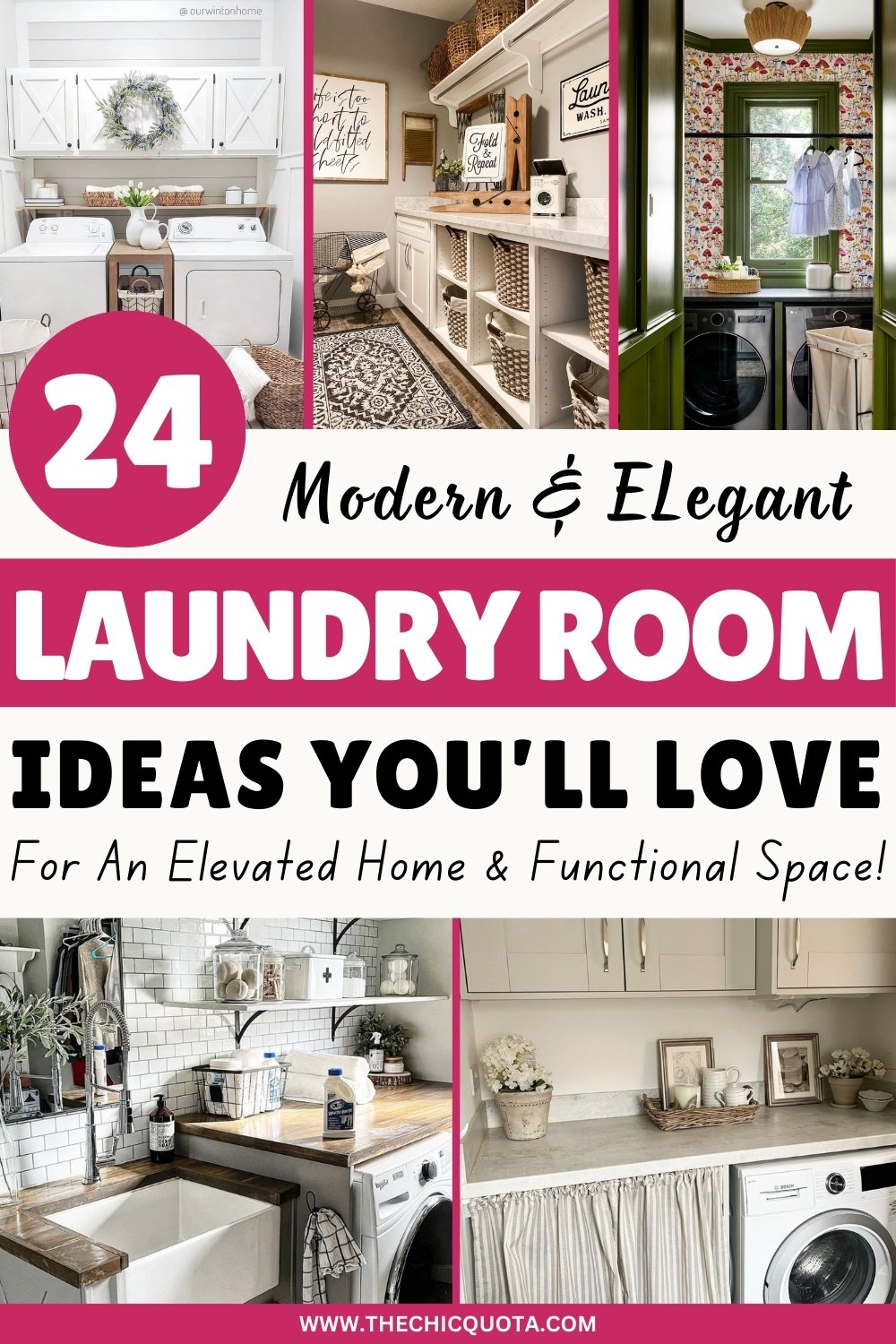 24 Laundry Room Ideas That Combine Beautiful Design & Functionality ...