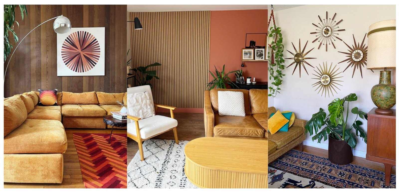 mid century modern living room