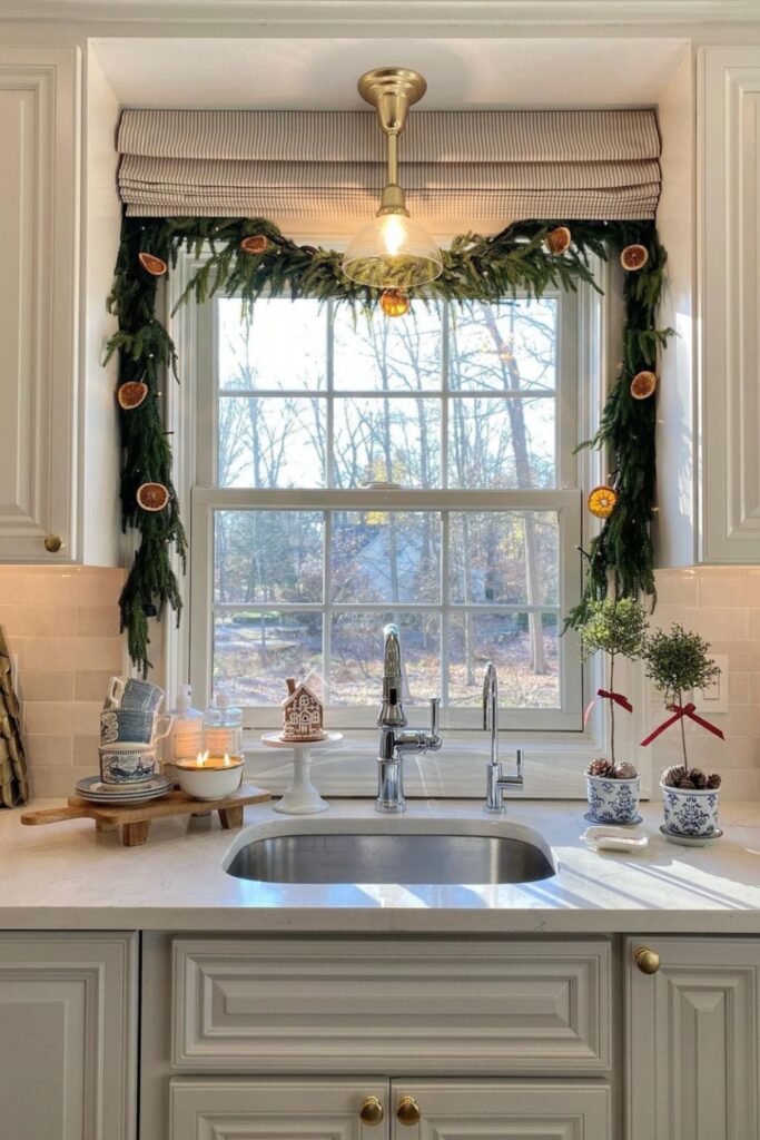 rustic christmas kitchen decor