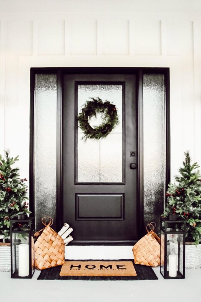 small front porch christmas decorating ideas