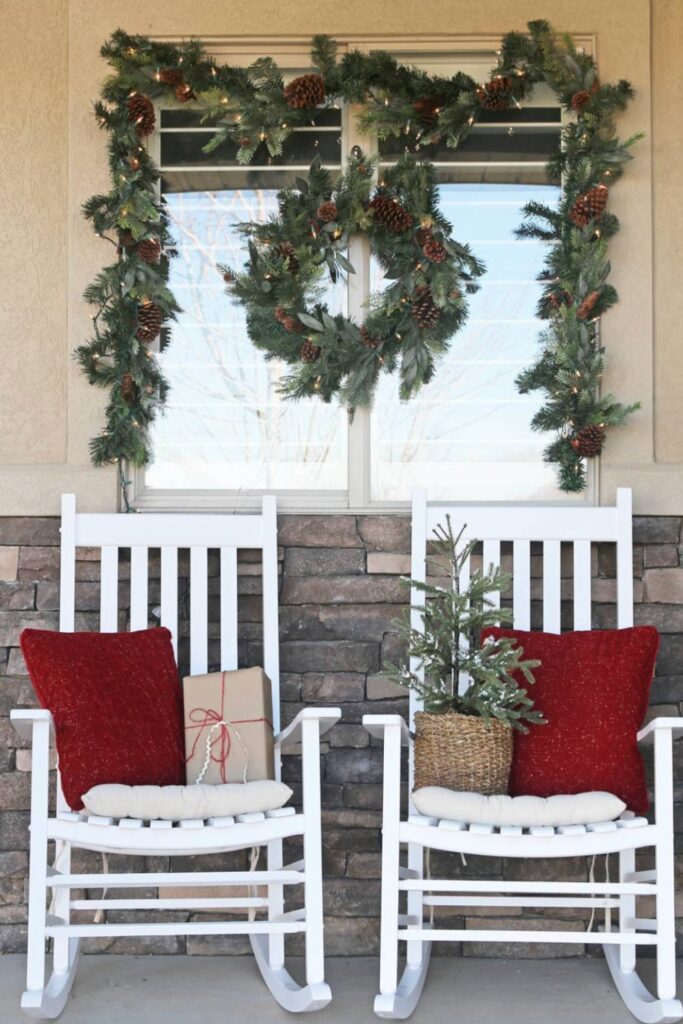 small front porch christmas decorations