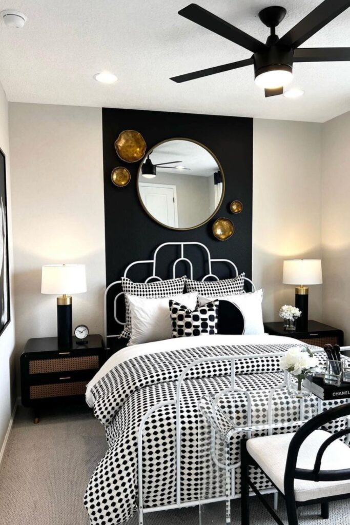 black and cream bedroom ideas