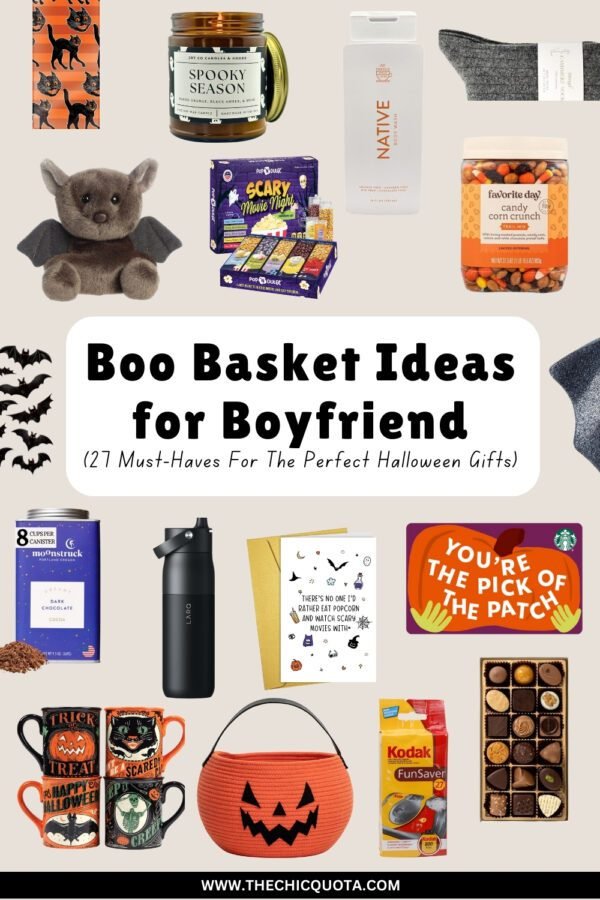 27 Boo Basket Ideas for Boyfriend For A Fun Halloween Gift - THE CHIC QUOTA