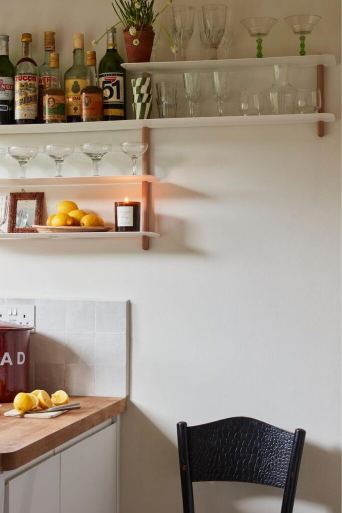 coffee bar shelf ideas diy