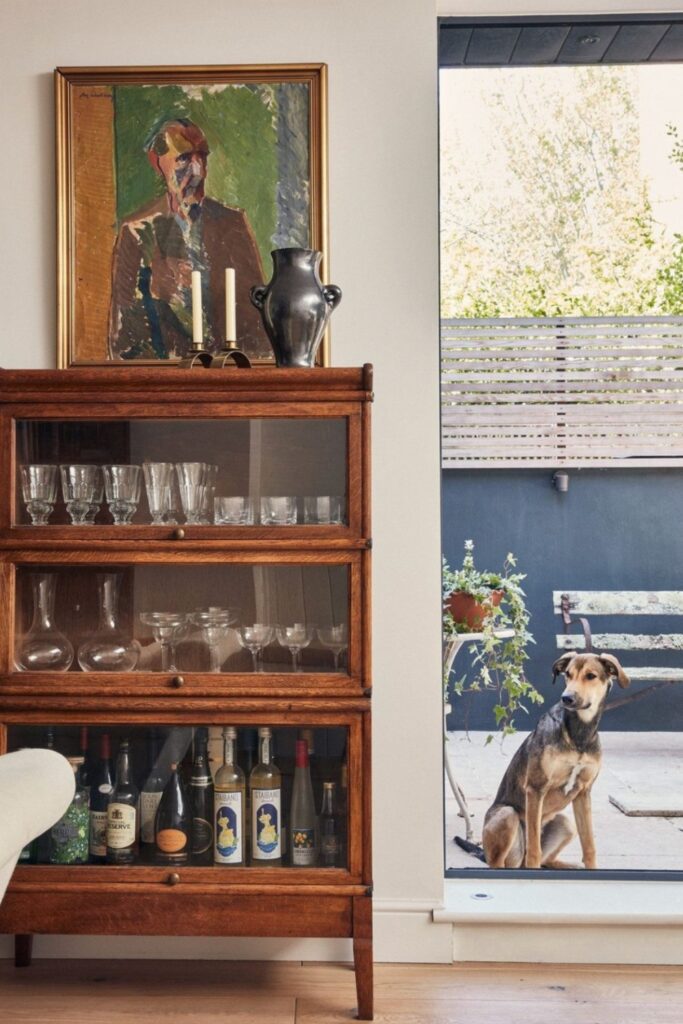 diy bar shelf cabinet