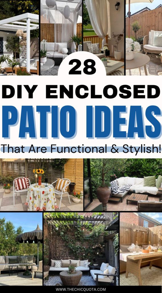 enclosed patio ideas