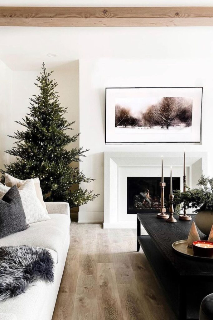 how to decorate the mantel for christmas